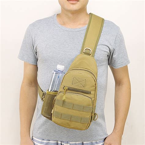 Men Backpack Molle Tactical Sling Chest Bag Assault Pack Messenger Shoulder Bag Ebay