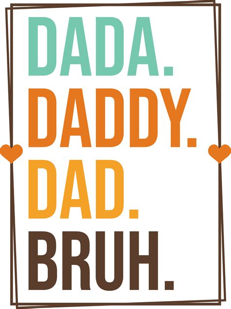 Fathers Day Dada Daddy Dad Bruh Uvdtf Decal Southern Gem Creations