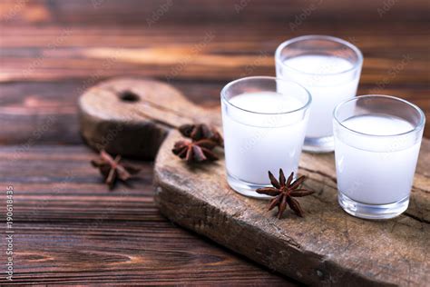 Alcohol Raki with anis. Turkish, Greek aperitif arak, Ouzo Stock Photo ...