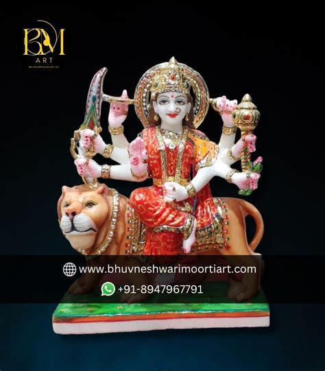 Buy Marble Durga Mata Statues At Best Price Bhuvneshwari Moorti Art