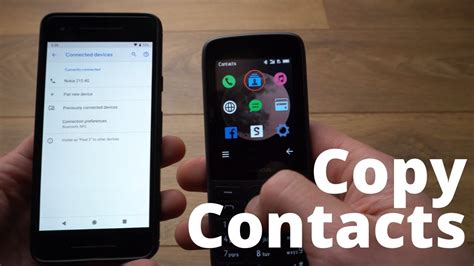 Nokia 215 4G Copy Import Contacts From Android To Nokia Phone