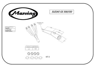 Exhaust Marving S 3500 BC Suzuki Gs 550