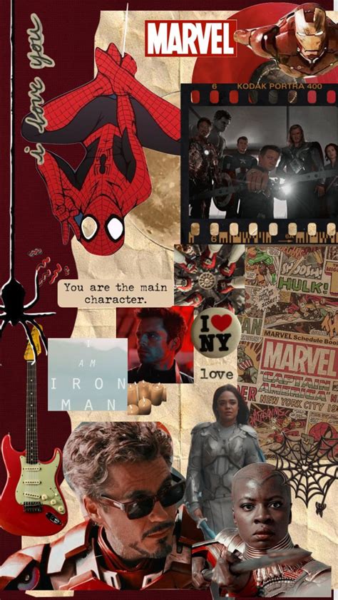 Marvel Characters Collage