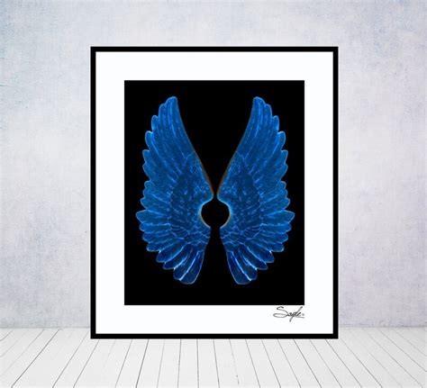 Angel Wings 9 Blue Fine Art Photograph Wall Art Room Decor - Etsy