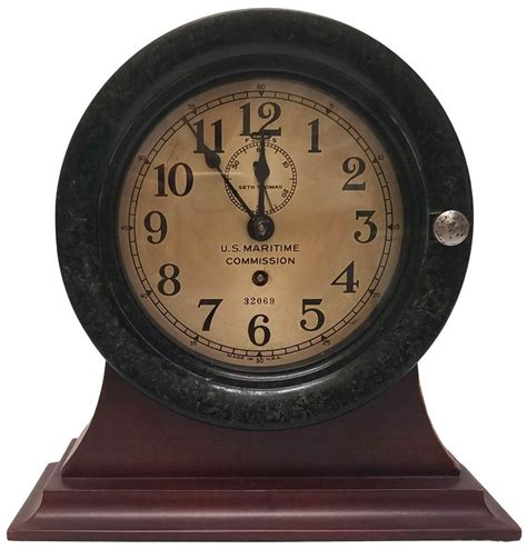 Seth Thomas Us Maritime Commission Wwii Ships Clock Land And Sea