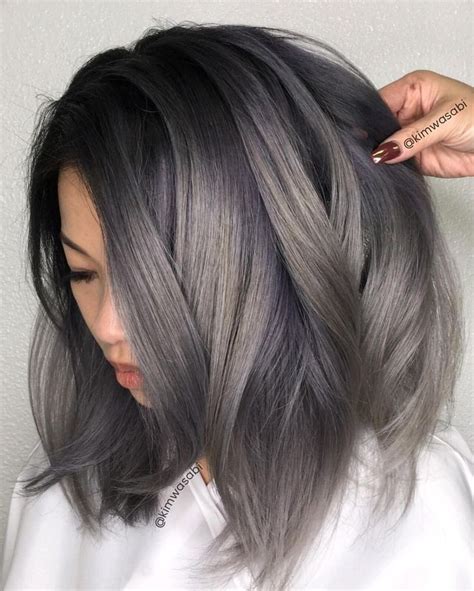 Ash Grey Hair Without Bleach 12 Cute Hairstyle Ideas For Medium