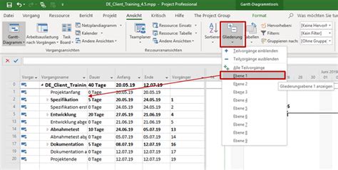 Ms Project Tutorial Schritte Zum Perfekten Projektplan