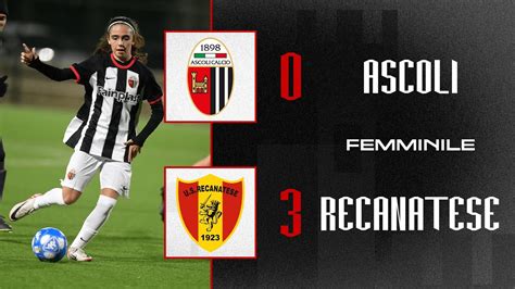 Highlights Prima Squadra Femminile Ascoli Recanatese Ascoli