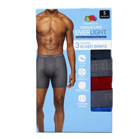 Fruit Of The Loom Men S Everlight Boxer Briefs Pack Blue Red Gray