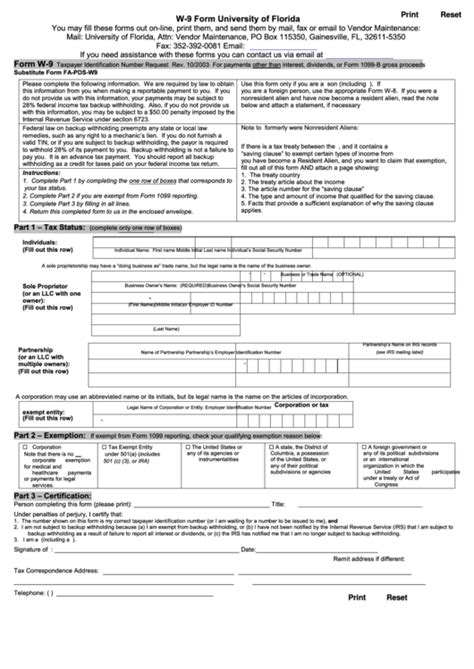 Taxpayer Identification Number Fl Tin Number