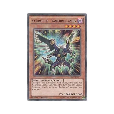 Yu Gi Oh Card Sece En011 Raidraptor Vanishing Lanius Common Chaos Cards