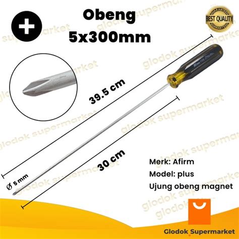 Jual Obeng Plus Inch Afirm Diameter Mm Panjang Besi Cm Magnet Di