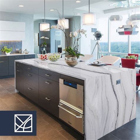 Macaubas Fantasy Natural Quartzite Island Kitchen Countertop