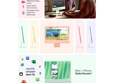 Настольный компьютер Apple iMac (2024) AIO, 24-дюймовый дисплей Retina ...