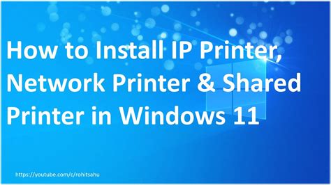 How To Add IP Printer Network Printer Shared Printer In Windows 11