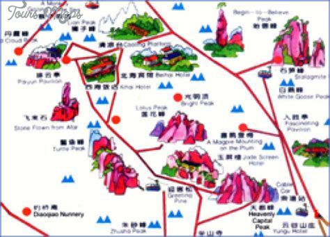 China tourist attractions map - ToursMaps.com