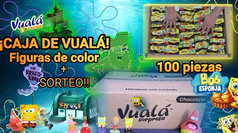 Abri Una Caja De Vuala Sorpresa De Bob Esponja Figuras Caps Tazos Y