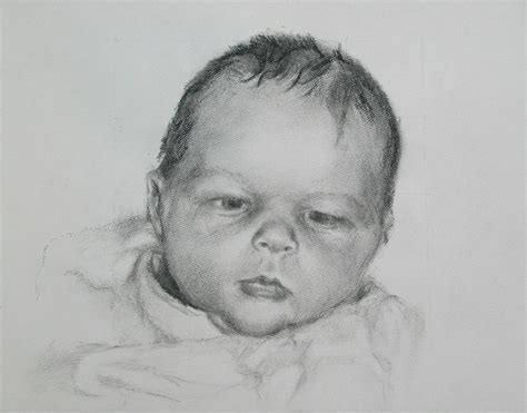 Realistic Baby Drawing | Baby drawing, Male sketch, Human figure