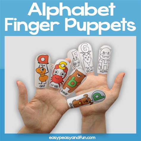 Printable Alphabet Finger Puppets Alphabet Printables 41 Off