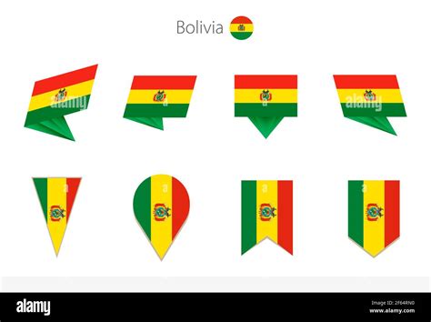 Bolivia National Flag Collection Eight Versions Of Bolivia Vector