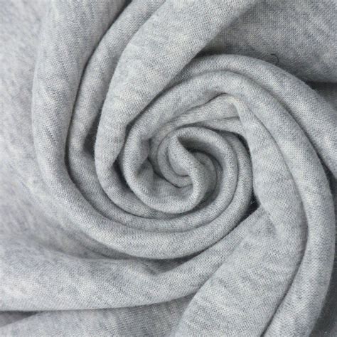 42 Inch Grey Plain Cotton Fleece Fabric GSM 120 GSM At Rs 250 Kg In Noida