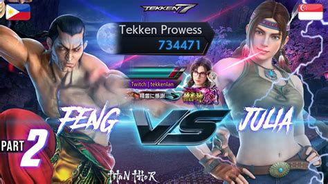 Part 2 BEST JULIA In SG Kenpo VS Xing Yi Quan Tekken 7 Feng TT