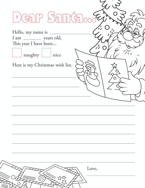 3 Printable Free Christmas Letter Templates