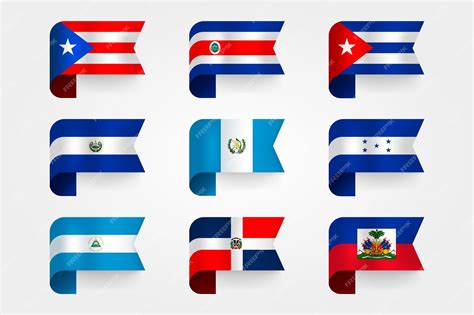 Free Vector | Gradient latam flags illustration