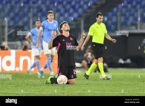 Santiago Gimenez of Feyenoord during the first day of UEFA Europa ...