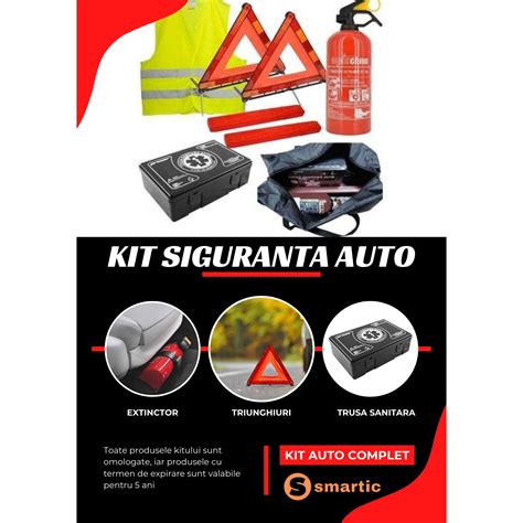 Kit Siguranta Auto Omologat SMARTIC Valabilitate 5 Ani Trusa Se Prim