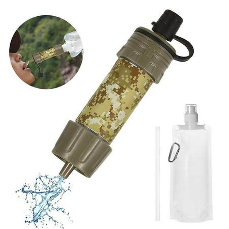 HEIBIN Mini Water Filtration System Portable Survival Water Purifier ...