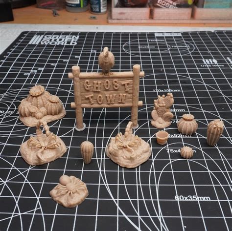 Hi All🤠printed Out Some Wild West Themed Terrainbasing Bits And