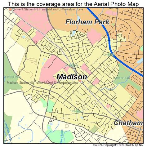 Aerial Photography Map Of Madison Nj New Jersey