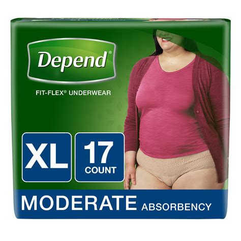 Depend FIT FLEX Incontinence Underwear For Women Moderate Absorbency