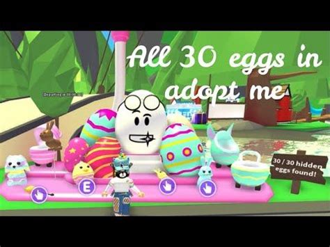 ALL 30 EGGS IN ROBLOX ADOPT ME (Adopt me egg hunt) | Its SugarCoffee ...