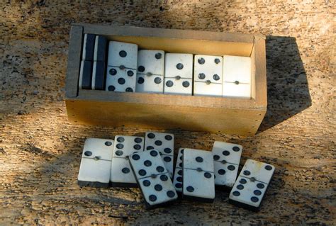 Ancien Jeu De Dominos En Os Et Bois Pi Ces Etsy France