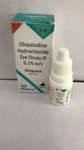 Olopatadine Hydrochloride Eye Drops 0 1 5 Ml At Rs 100 Piece In Baddi