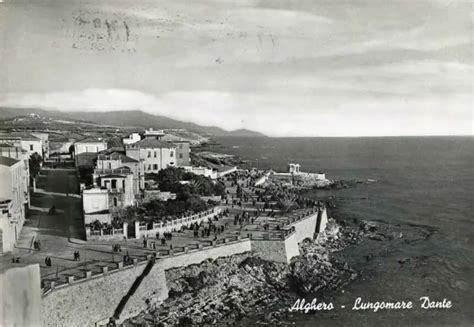 CARTOLINA SARDEGNA ALGHERO Lungomare Dante Viaggiata Anno 1959 EUR 3 00