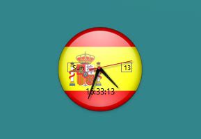 Spain Clock Windows 10 Gadget - Win10Gadgets