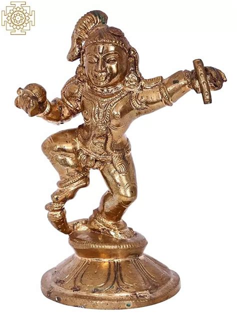 7 Dancing Krishna Madhuchista Vidhana Lost Wax Panchaloha Bronze