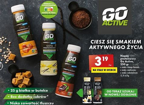 Promocja Go Active Napój proteinowy 250g w Biedronka