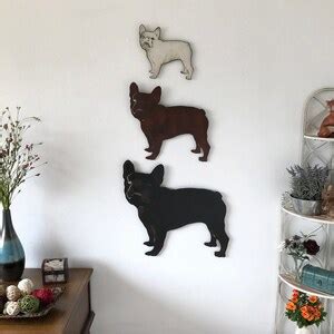 French Bulldog Metal Wall Art Handmade Choose 11, 17 or 23 Choose Your Patina Color, OR Choose ...