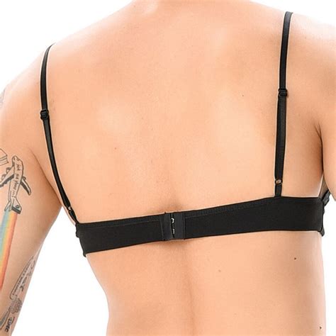 Men S Sissy Bralette Lace Floral Bra Lingerie Wire Free Bra Top Crossdress Bra EBay