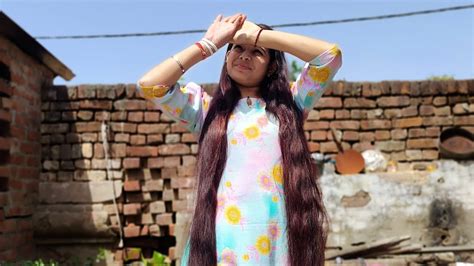 Silky Shiny Open Long Dry Hair Pancil Stick Bun Easy Beautiful Komal