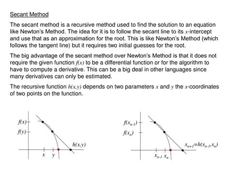 Ppt Secant Method Powerpoint Presentation Free Download Id 1110174