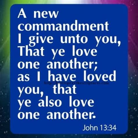 A New Commandment I Give Unto You John