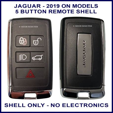 Jaguar F Type F Pace XJ XF XE 5 Button Proximity Remote Key Shell