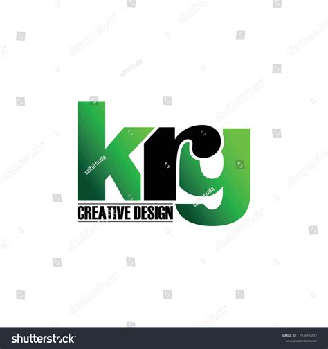 Letter Krg Monogram Logo Design Stock Vector (Royalty Free) 1793665297 ...