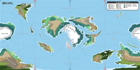 I created a polar centred climate map of Melior : r/worldbuilding