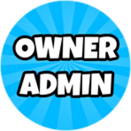 Owner Admin Roblox